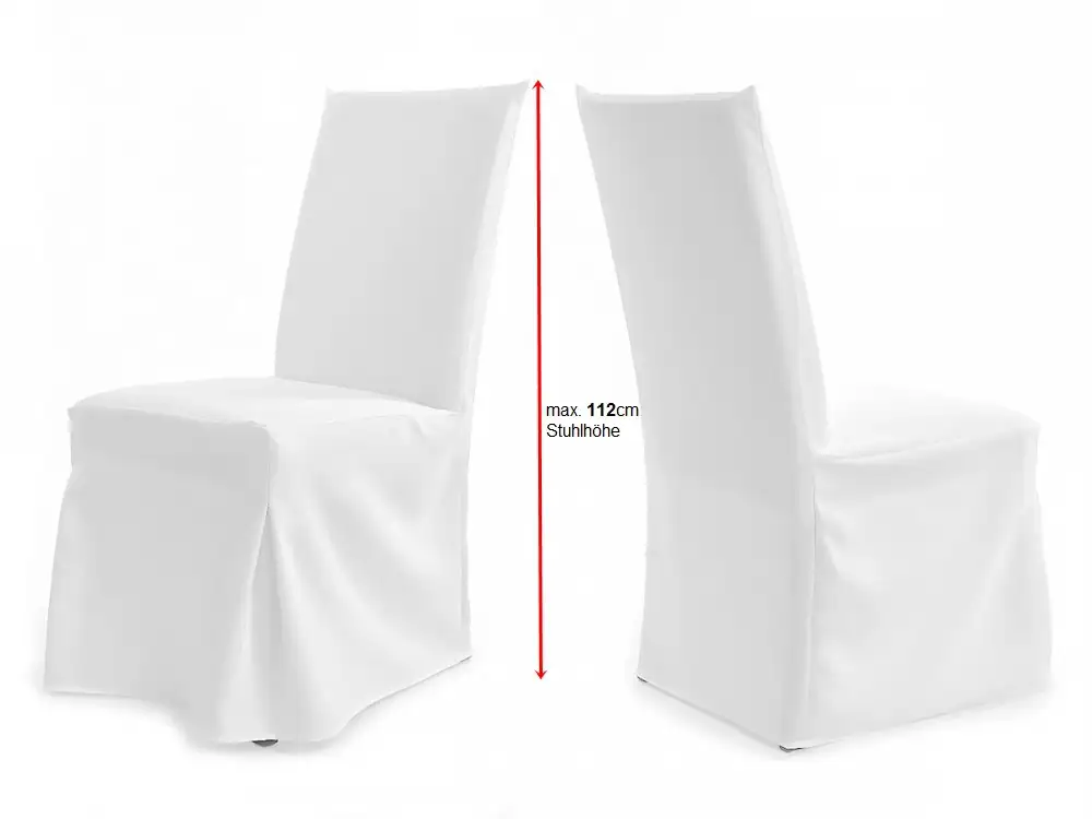 Universal Stuhlhussen für extra hohe Lehne bis 116cm PARIS PLUS